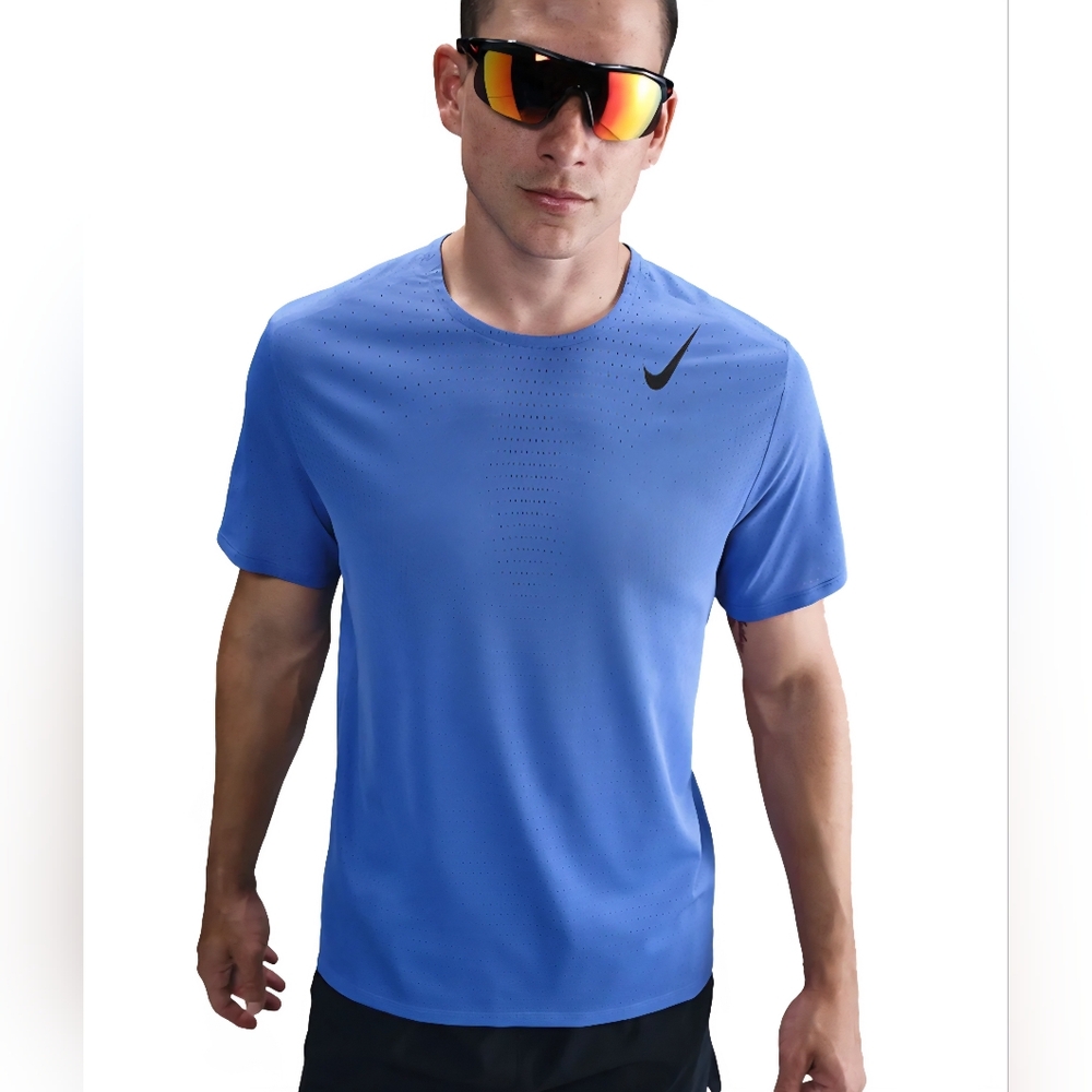 Nike AeroSwift Dri-FIT ADV Short-Sleeve Running Blue HJ3377-411 Mens Size XXL